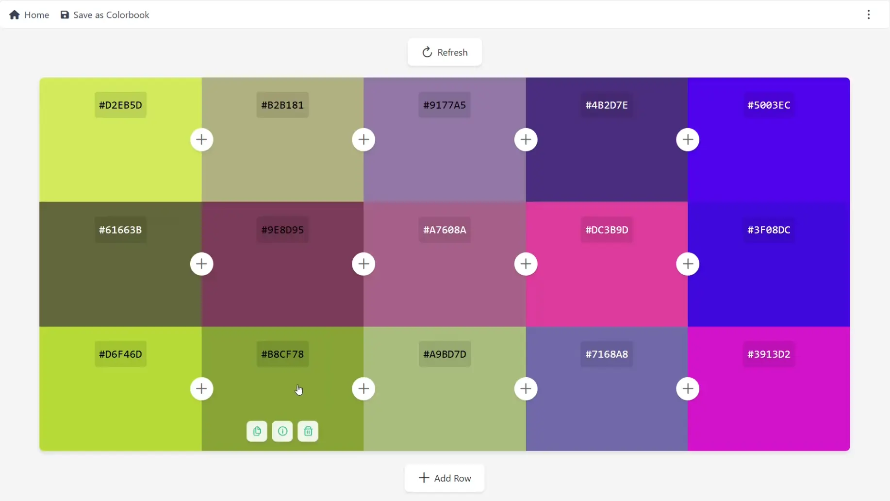 Color Palette Generator Interface